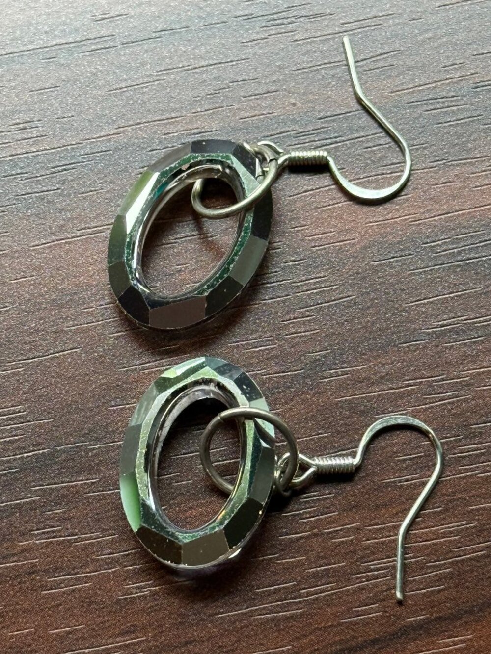Swarovski Crystal Vitrail Light Cosmic Oval Earrings - Picture 5 of 5